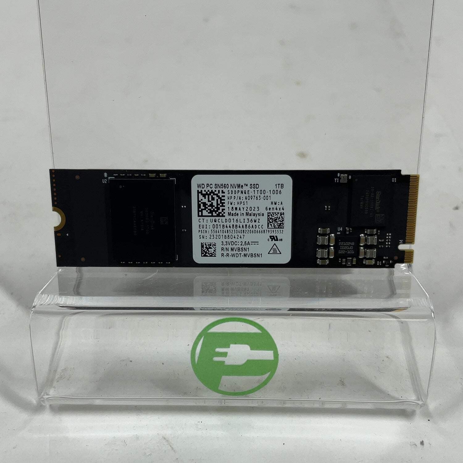 Western Digital WD 2280mm SN560 1TB M.2 NVMe Gen 4.0 x 4 SSD MVBSN1