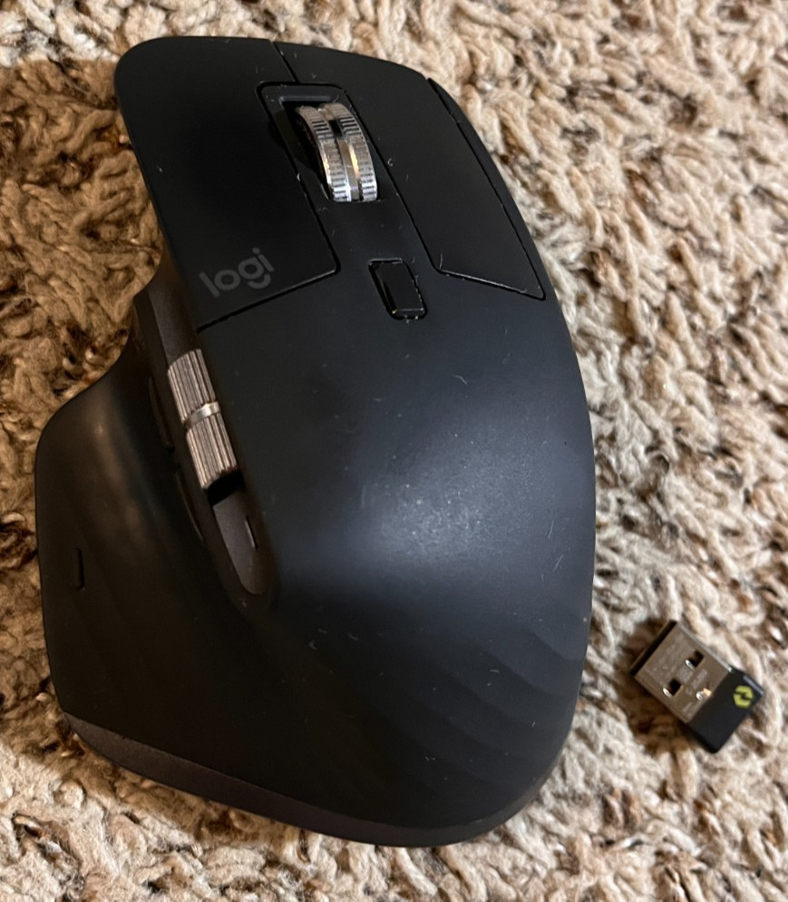 Logitech MX Master 3S Wireless Mouse – Black W/Dongle