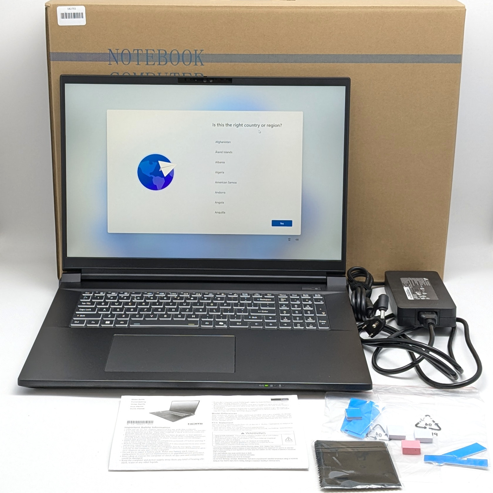 Clevo X580WNS 18″ Ultra 9 275HX 96GB DDR5 1TB SSD NVIDIA GeForce RTX 5080 W11H