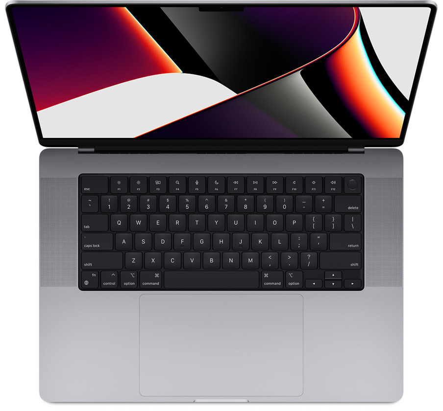 MacBook Pro 16″ Gray 2021 3.2 GHz M1 Pro 10-Core CPU 16-Core GPU 16GB 512GB
