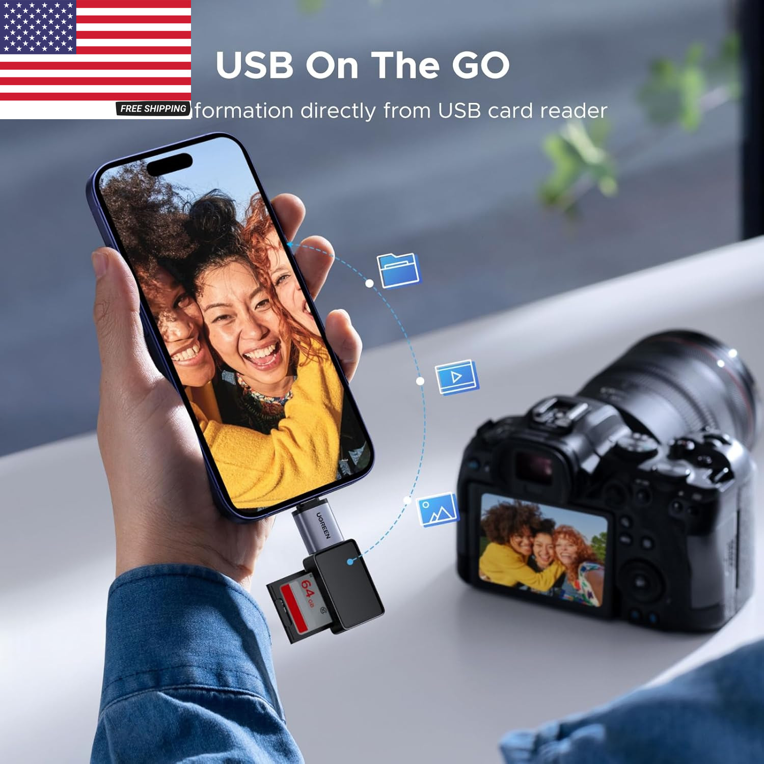 USB C to USB Adapter 4 Pack, 10Gbps USBC Male to USB 3.2 Female Adapter, Type C