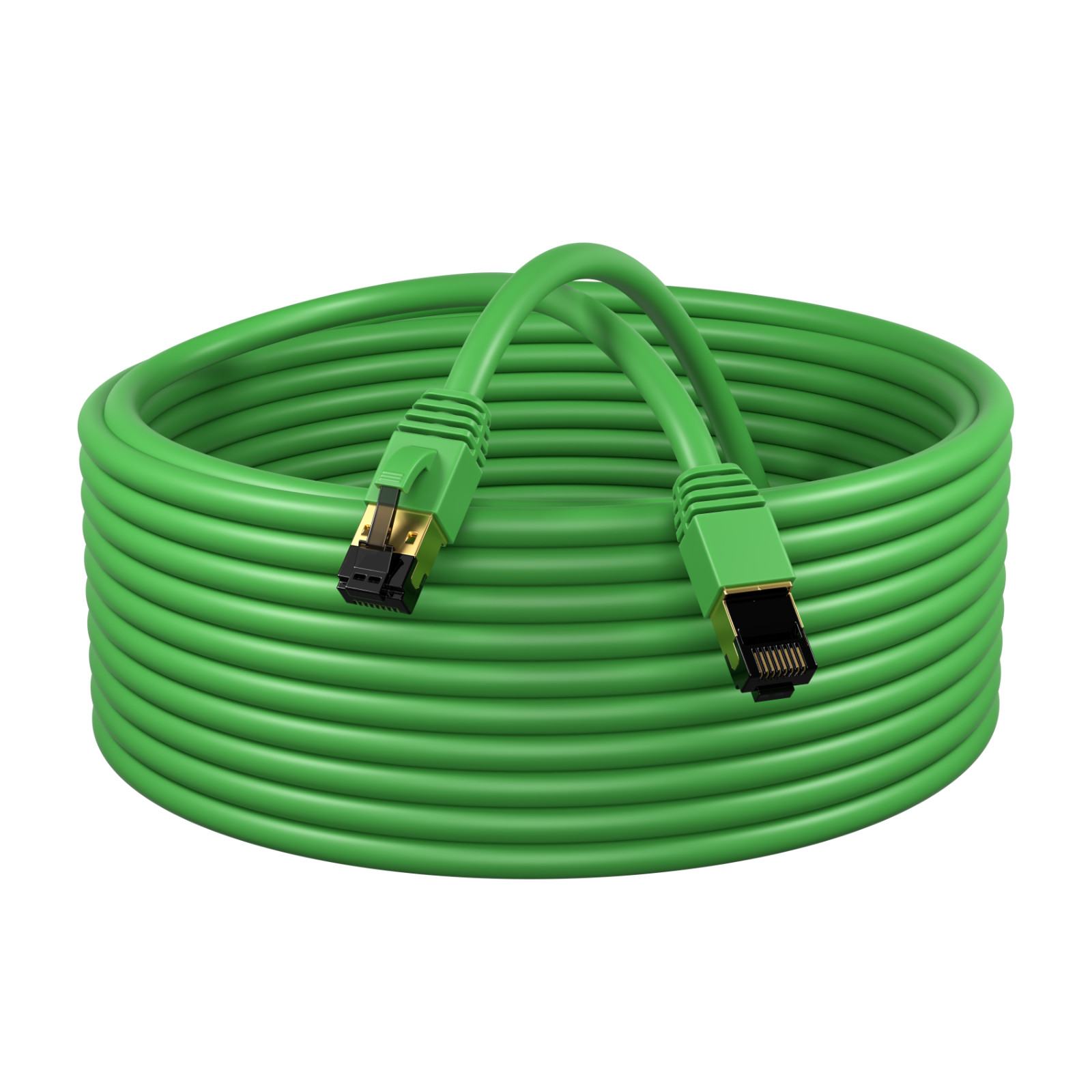 CAT8 SFTP Super Speed Ethernet Patch Cord 2GHz LAN Wire 0.5FT-75 FT Green LOT