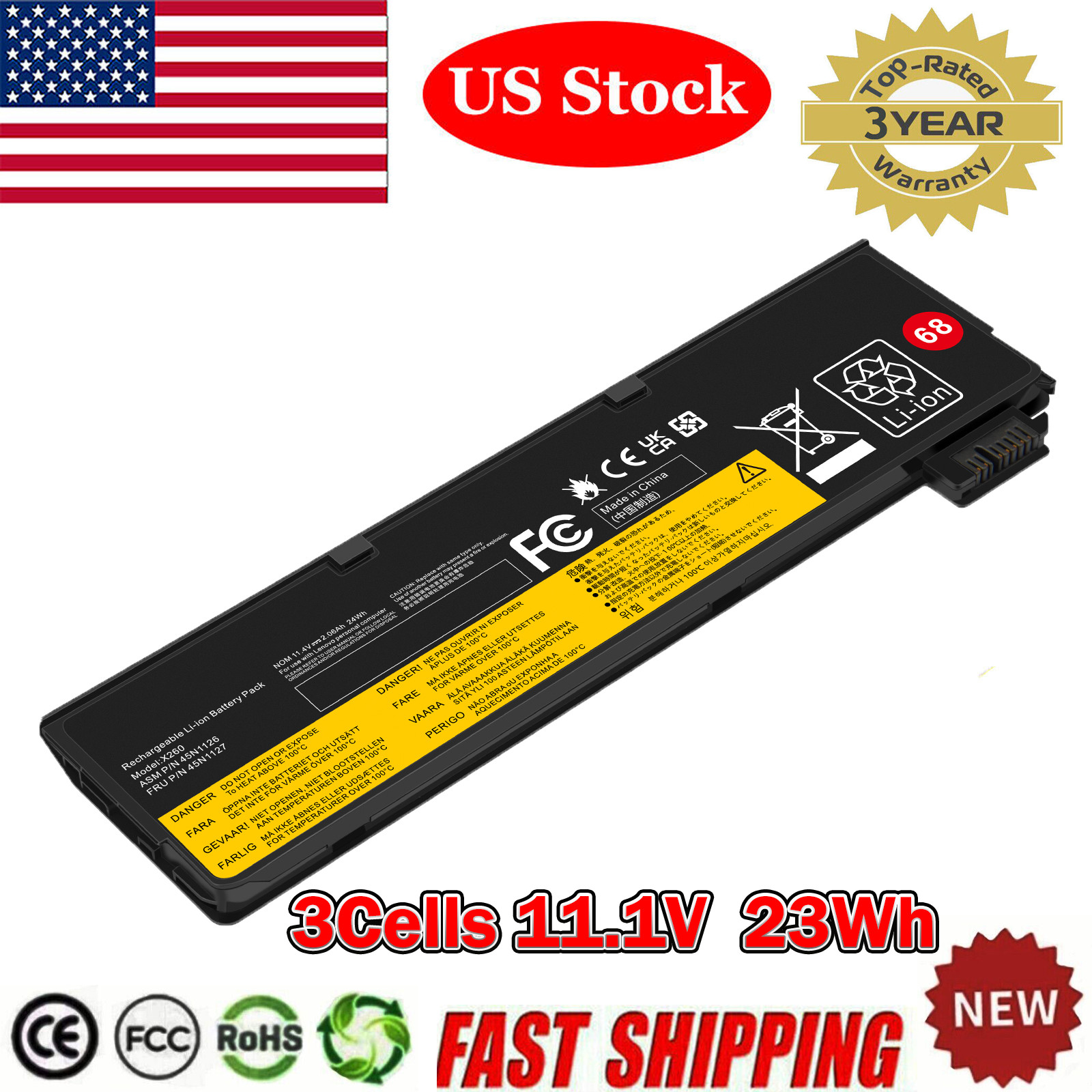 Battery For Lenovo Thinkpad T440 T440s T460 T450 T450s T460P T470P T560 0C52862