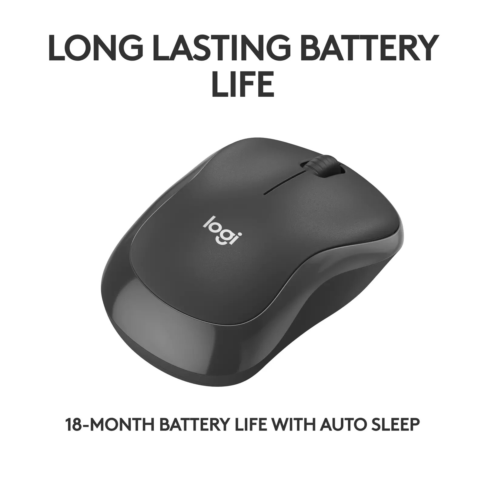 Logitech – M240 Silent Wireless Ambidextrous Mouse – Graphite