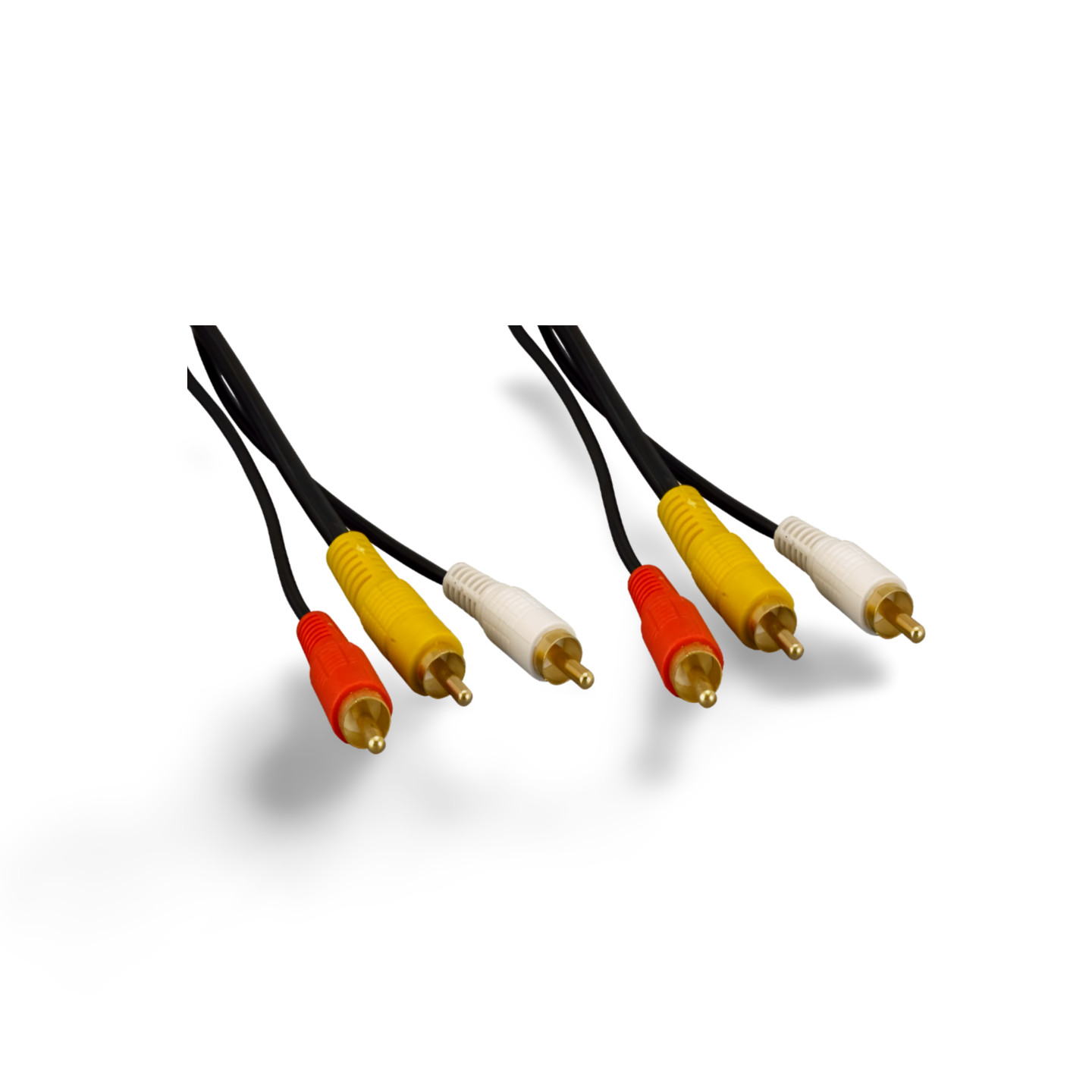12ft Dual RCA Audio RG59 Video Cable – Black