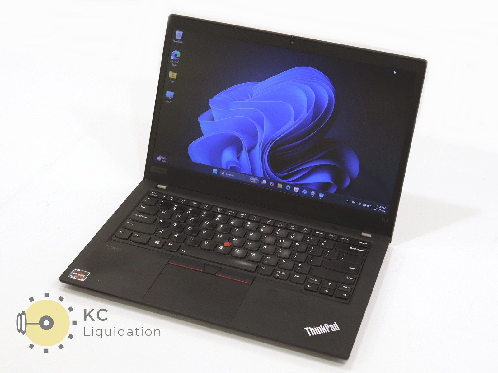 Lenovo ThinkPad T14 G2 14″ AMD Ryzen 5 Pro 5650U 16GB 256GB NVMe W11P – As is