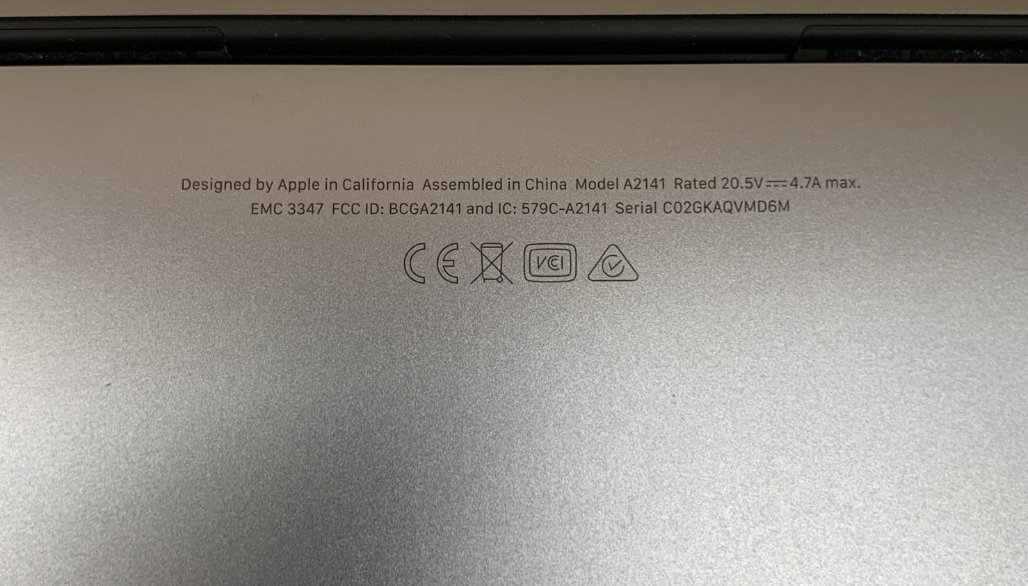MacBook Pro Touchbar 16″ 2019 2.6GHz i7-9750H 16GB RAM 500GB SSD Mac OS Big Sur