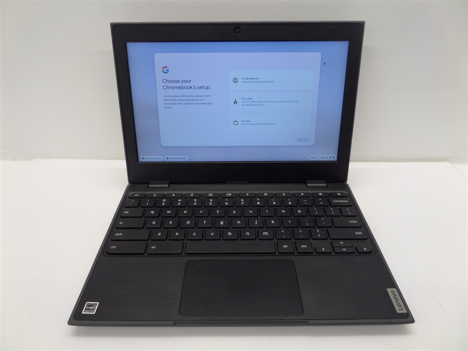 Lenovo 100e Chromebook 2nd Gen MTK 81QB MT8173C 1.8GHz CPU 4GB RAM 32GB eMMC