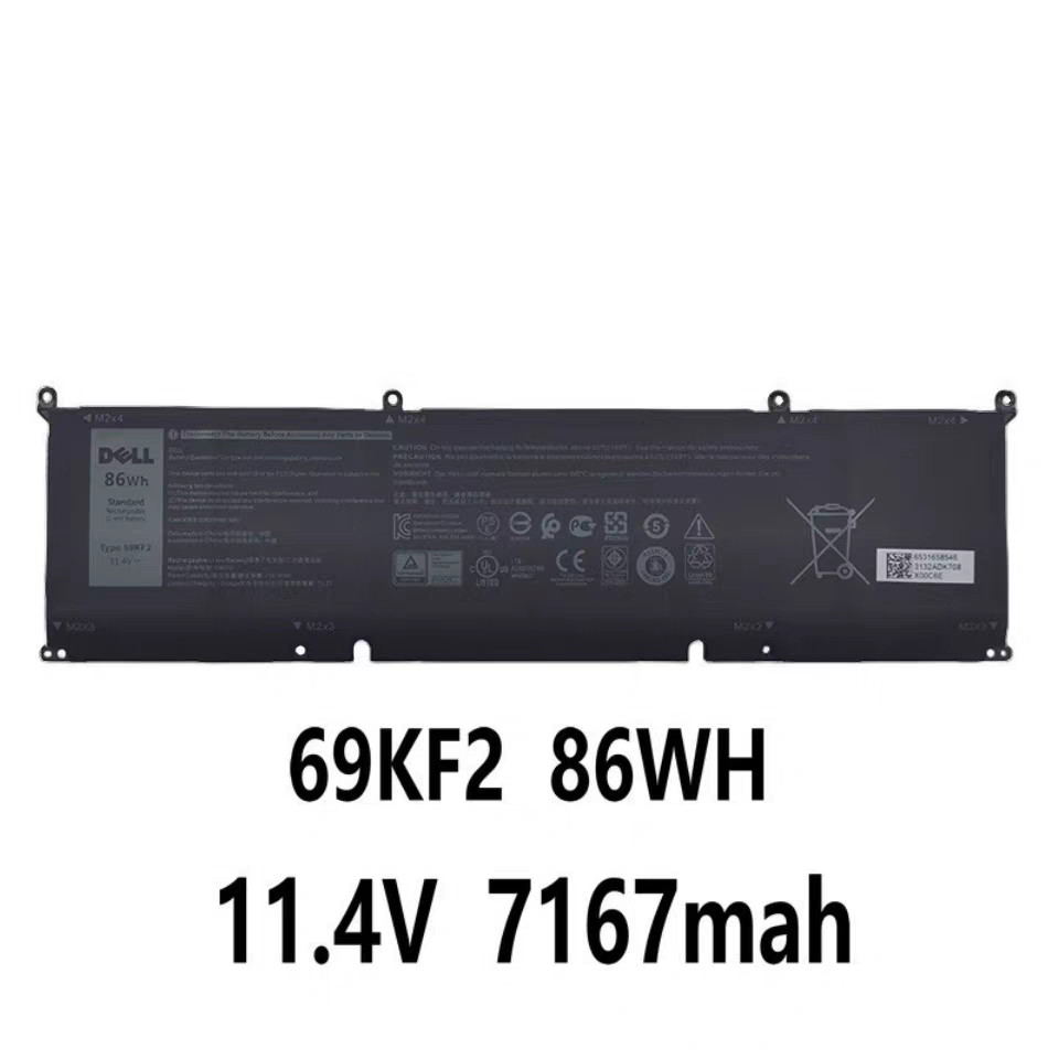 Genuine 69KF2 Battery For Dell Precision 5550 Alienware M15 M17 XPS 15 9500 86Wh