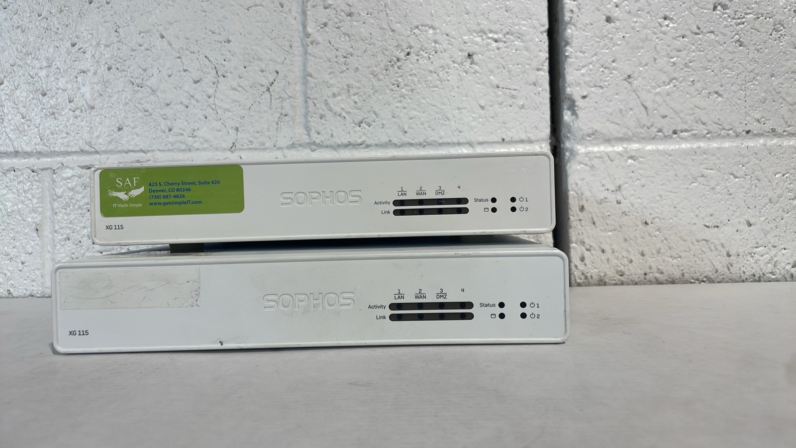 Sophos XG 115 Rev 3 Firewall Security Appliances No Power Adapter Lot Of 2