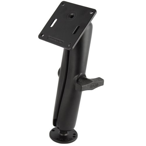 RAM 1.5″ Ball Long Arm Mount w/ Vesa 75 mm X 75 mm VESA Plate & 2.5″ Round Base