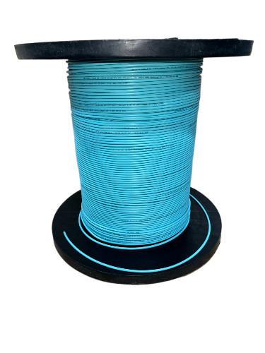 12 Strand Indoor Riser OM3 50um Corning Glass Fiber Optic Cable- 5000ft – Aqua