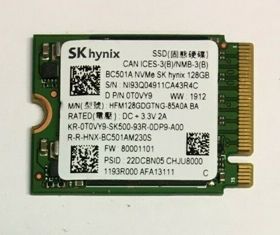 Lot of 100: 128GB M.2 PCIE NVME 2230 SSD Solid State Drive Major Brands