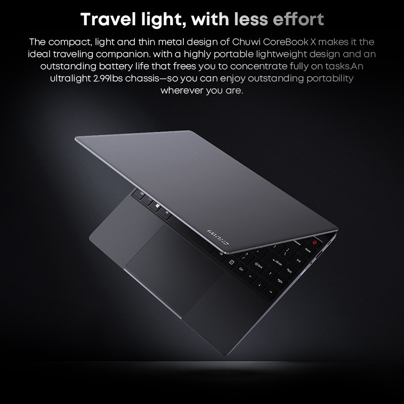 CHUWI CoreBook X 14.1″ Laptop, Intel 12th Gen i3-1220P, 16GB+512GB NVMe, Win 11