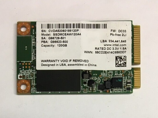 120GB mSATA SSD mixed brands