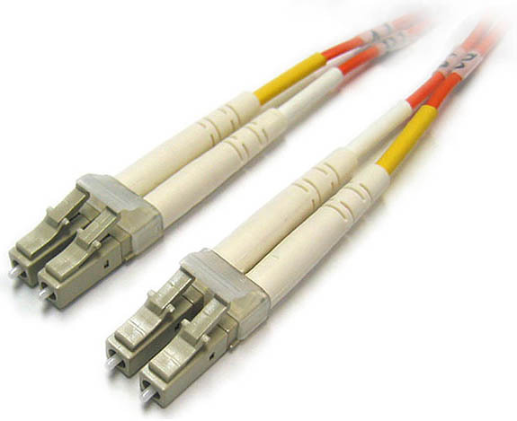 2m LC-LC Duplex 50/125 OM2 Multimode Fiber Patch Cable Orange Optic 6FT