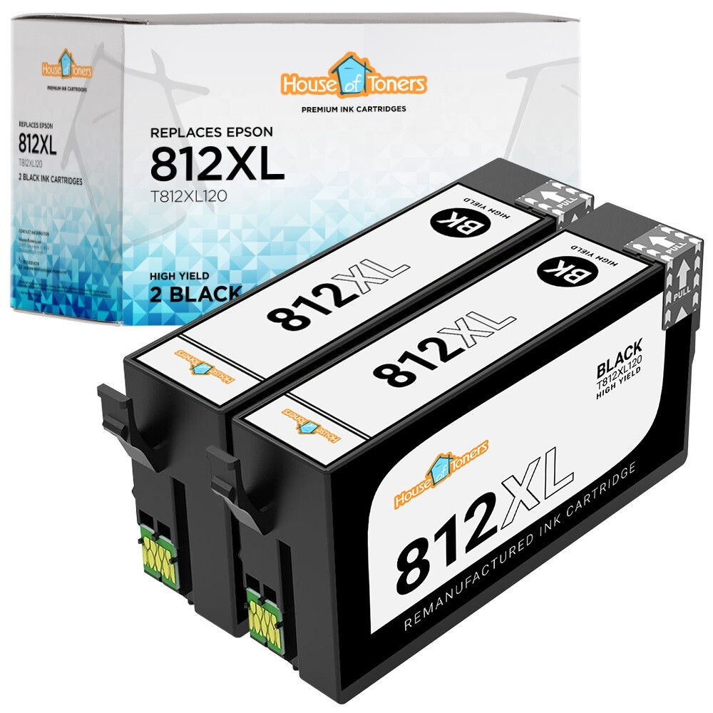 2PK for Epson T812XL Ink Cartridge for Workforce Pro WF-7840 WF-7820 WF-7310