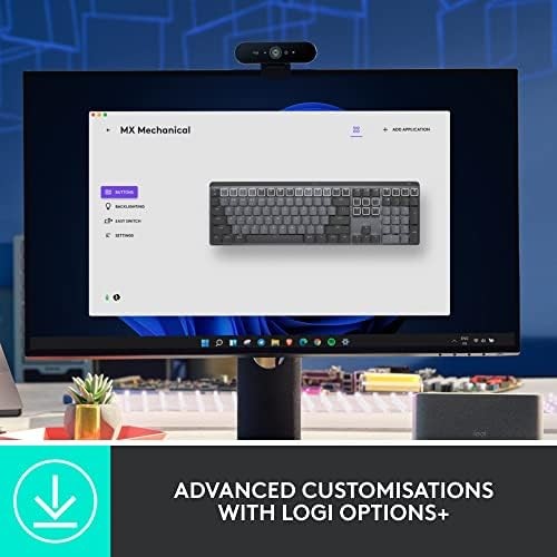 Logitech MX Mechanical Mini Wireless Illuminated Keyboard, Tactile Quiet