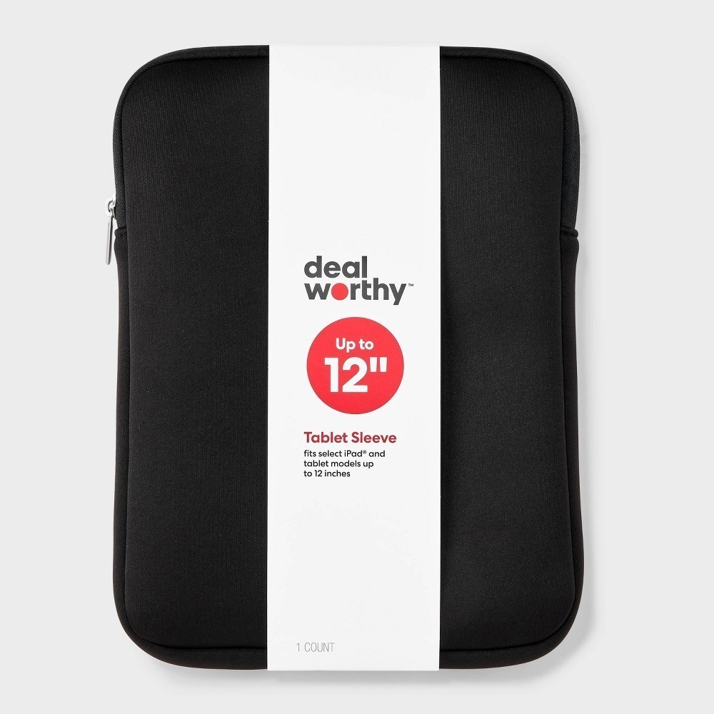 iPad Pro Tablet Sleeve – Dealworthy Black: Accessories for iPad Pro 12.9-inch