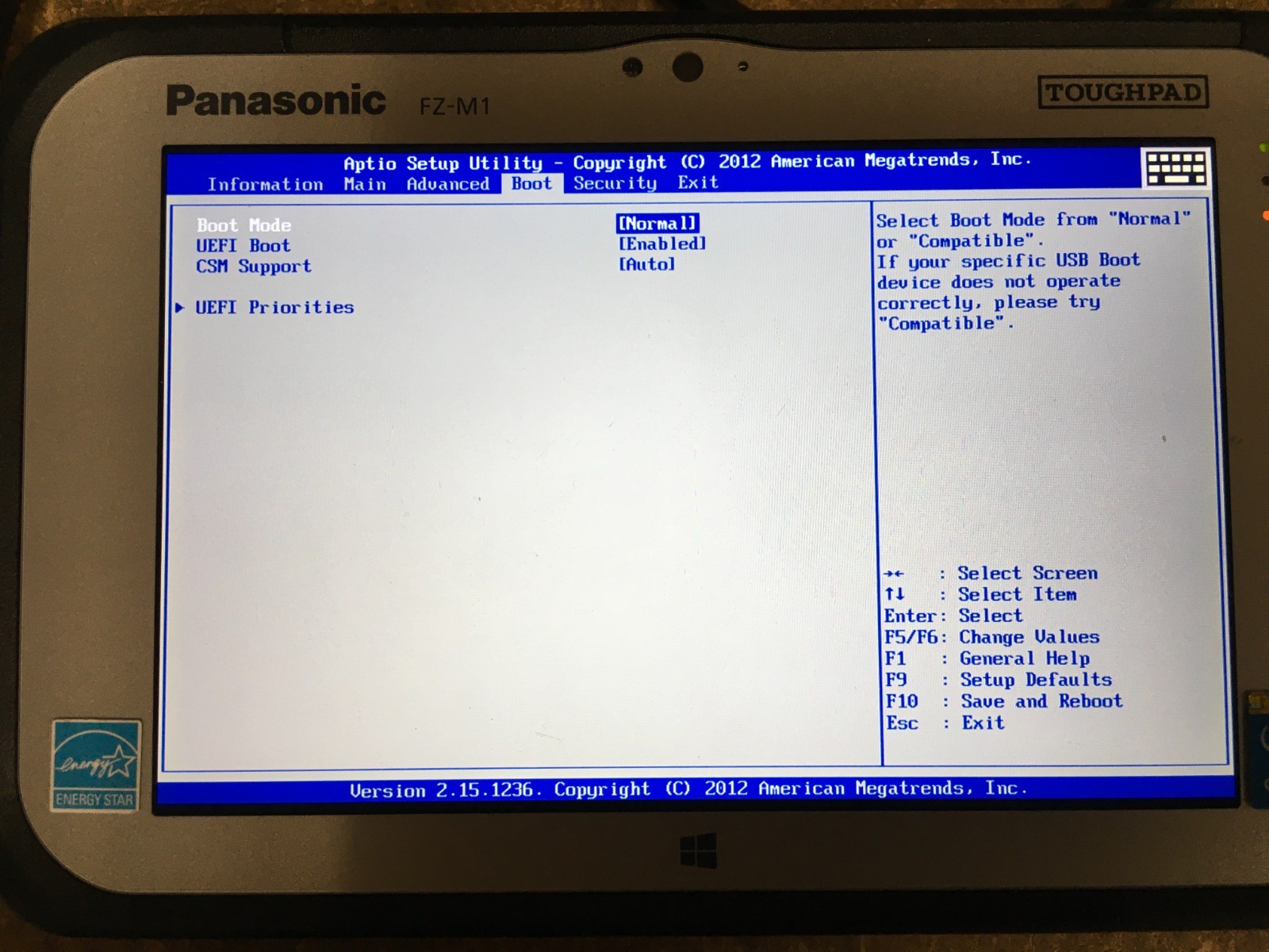 4740 Hours Panasonic TOUGHPAD FZ-M1 7″ Core i5-4302Y 1.60GHz 128GB 8GB Win10