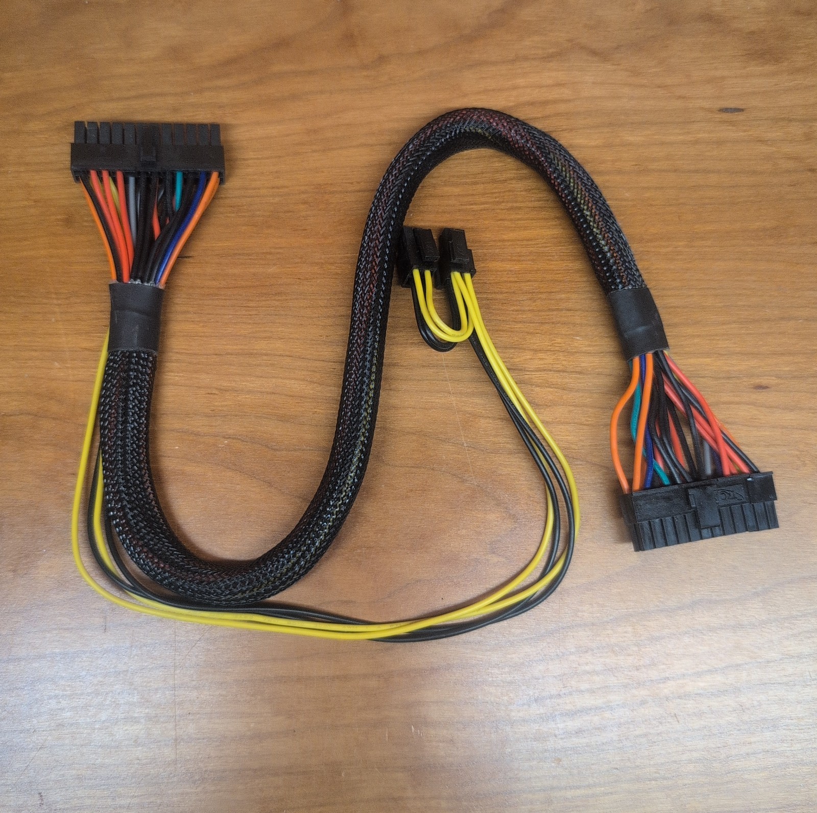 ATX 24 Pin Power Supply Cable + 12v AUX 8/4 pin (4+4) braided