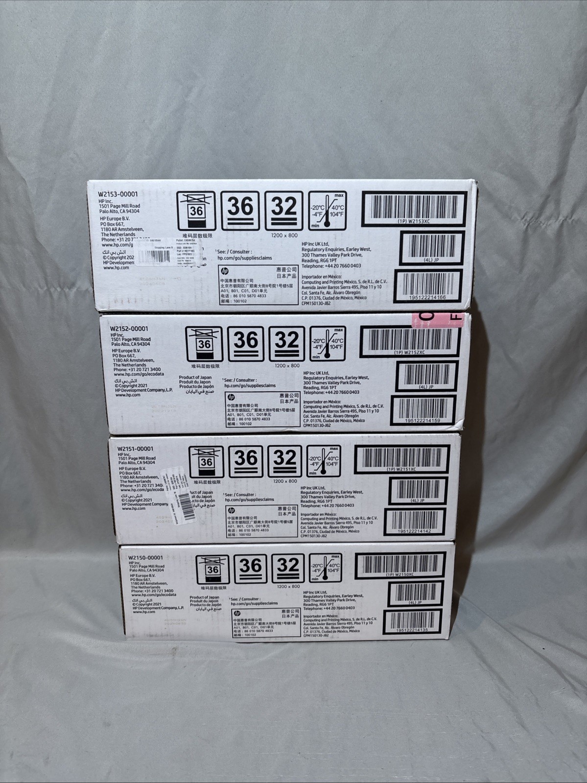 HP 210X Toner Cartridge Set Black Cyan Magenta Yellow High Yield Sealed OEM