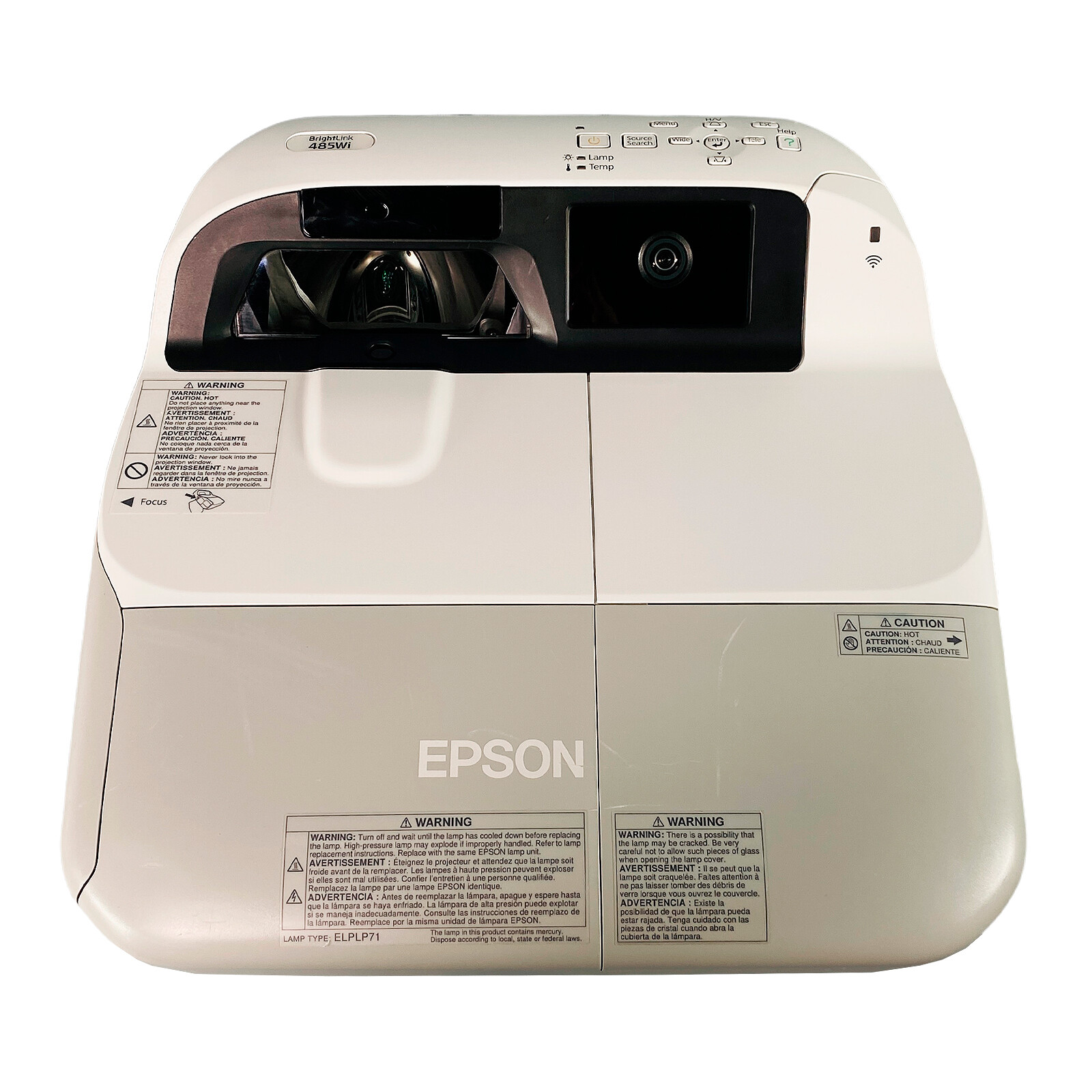 Epson BrightLink 485Wi 3LCD Ultra Short Throw Projector – Only 520 Hours Used!