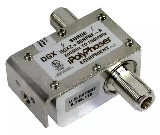 POLYPHASER DGXZ+06NFNF-A Transtector 800MHz-2500MHz, NEW