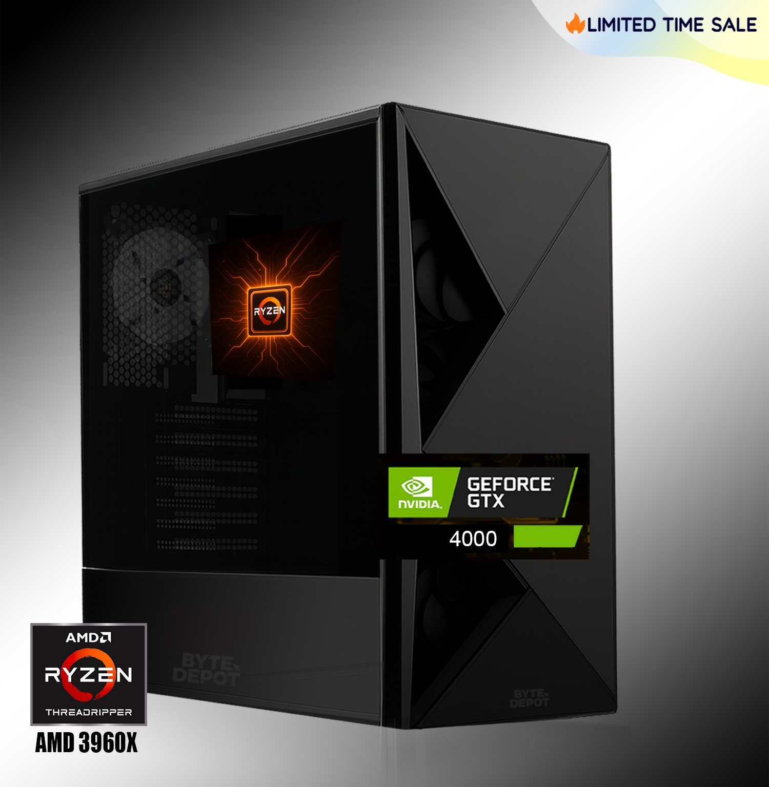 Workstation AMD Ryzen Threadripper 3960X 24-Core 48-Thread NVIDIA Quadro Windows