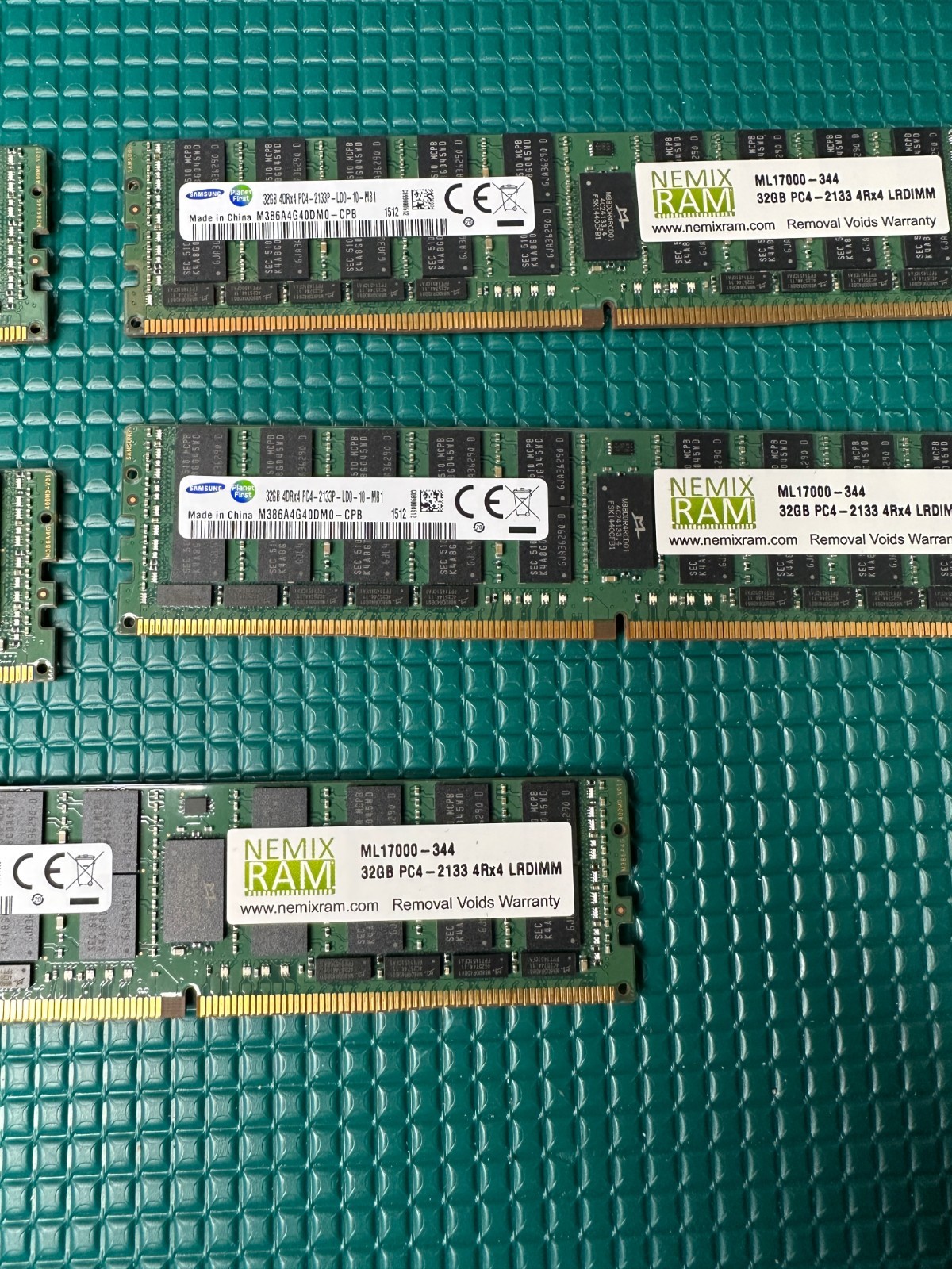 Samsung Nemix-ML17000-344 32GB 4RX4 PC4-2133P DDR4 LRDIMM Server Memory