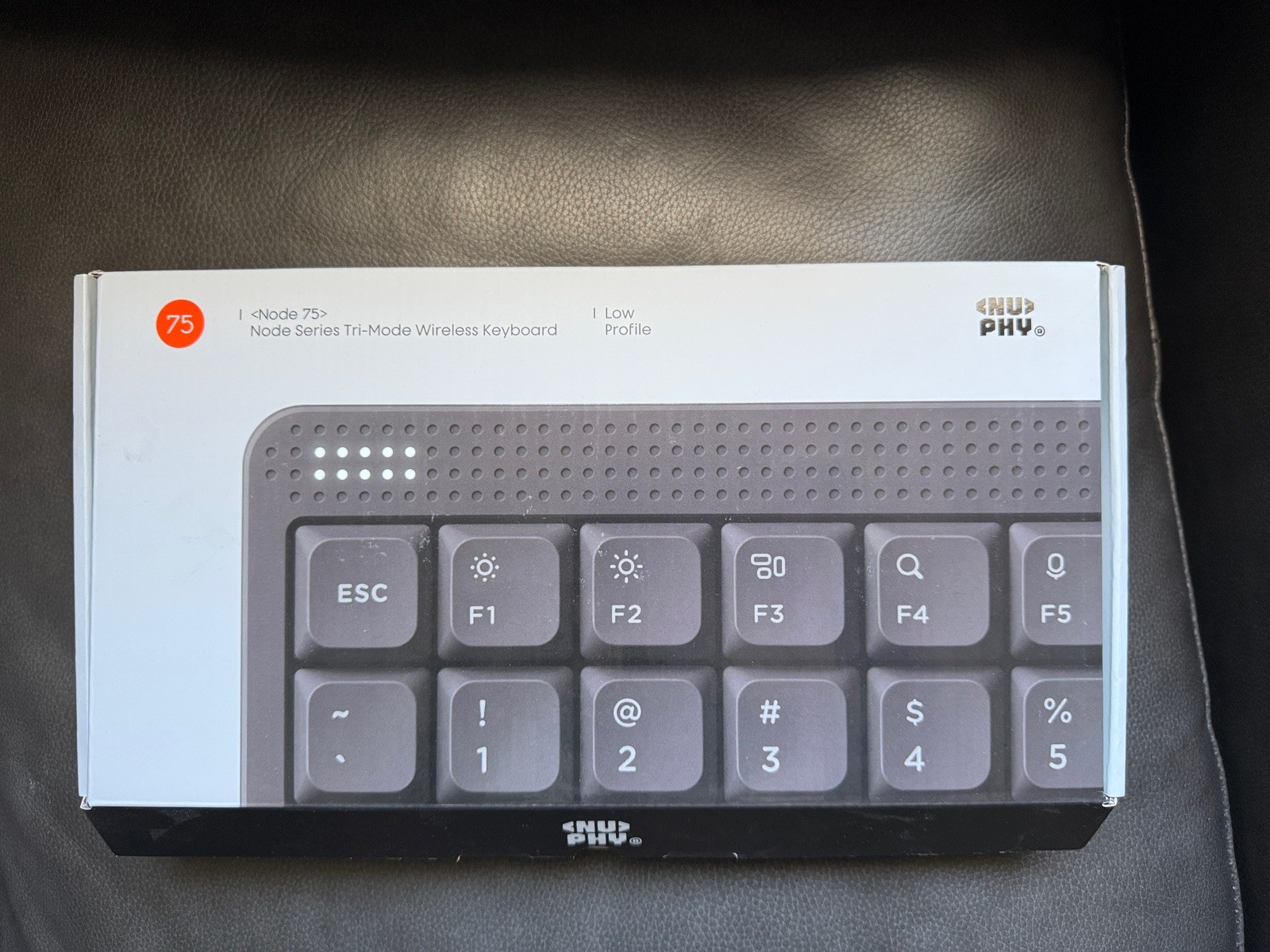 NuPhy Node75 Low-Profile Blush Nano Switch Gray