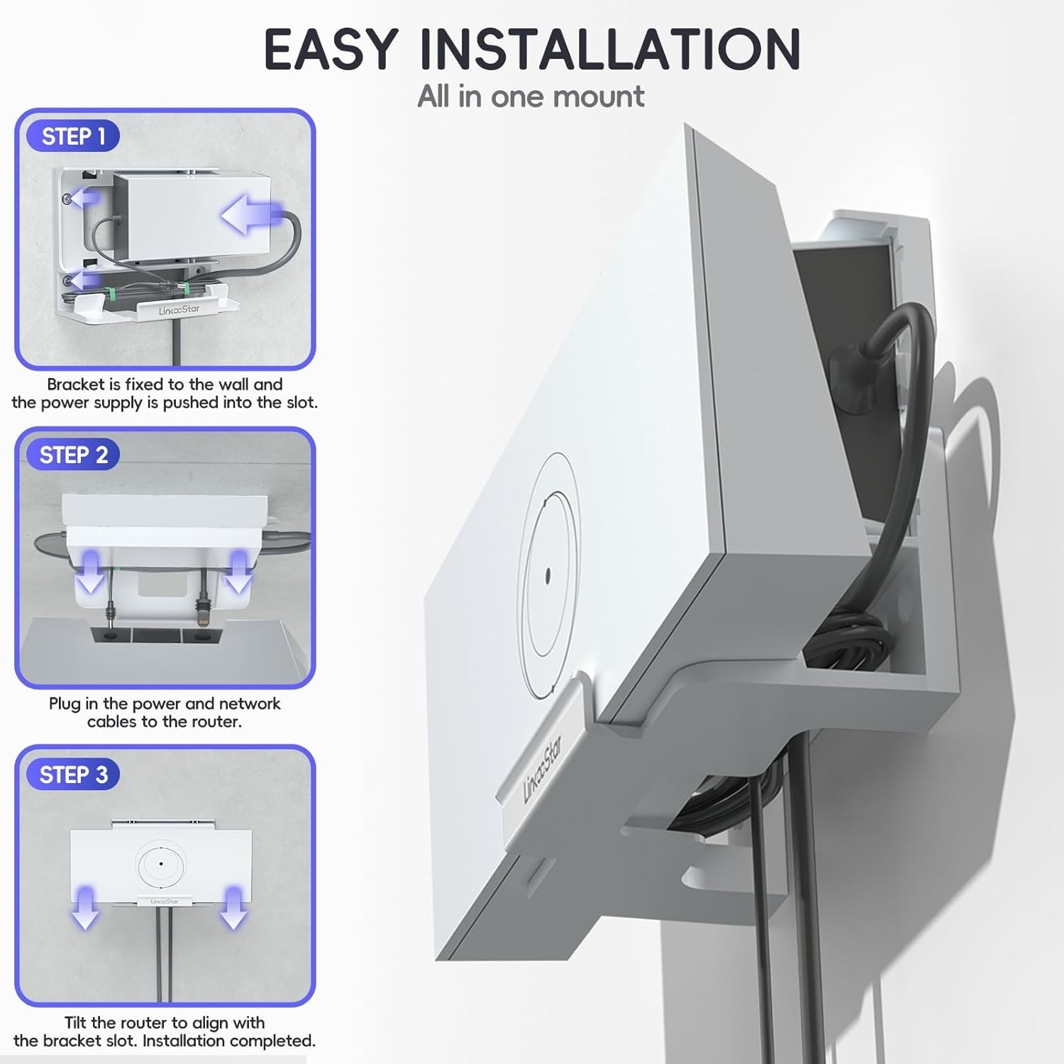 All in One Starlink Standard Mesh Router Starlink Power Supply Mounting Kit