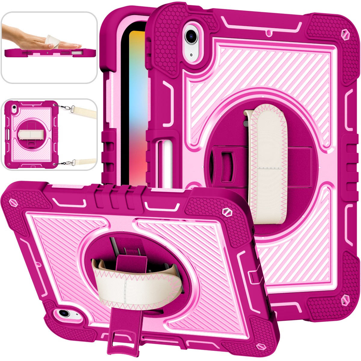 Heavy Duty Shockproof Stand Case Cover For iPad 9th/8th/7th/6th/5th Generation