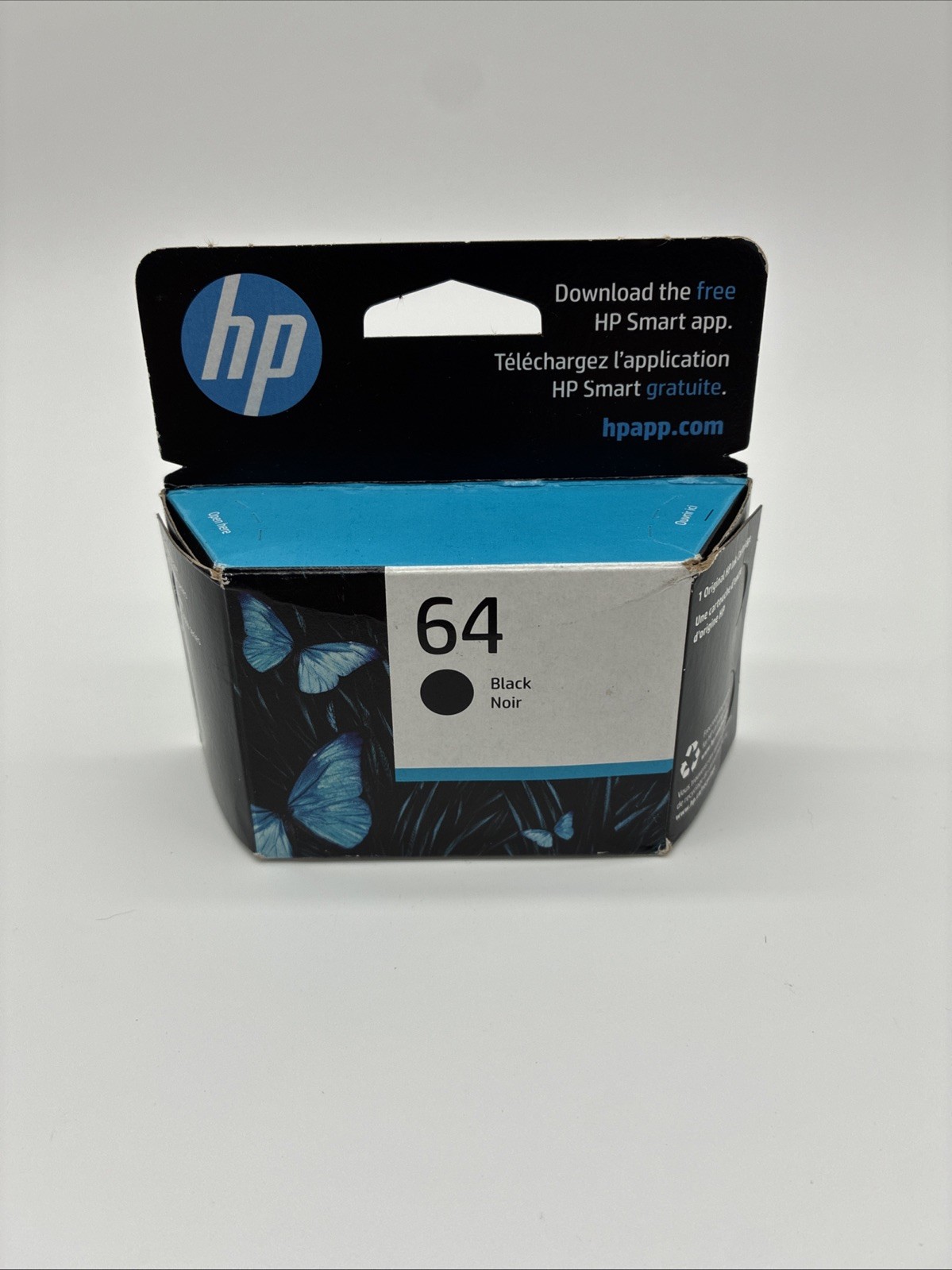 HP 64 Black Ink Cartridge N9J90AN Genuine HP Printer Ink New Sealed Exp DEC 2025