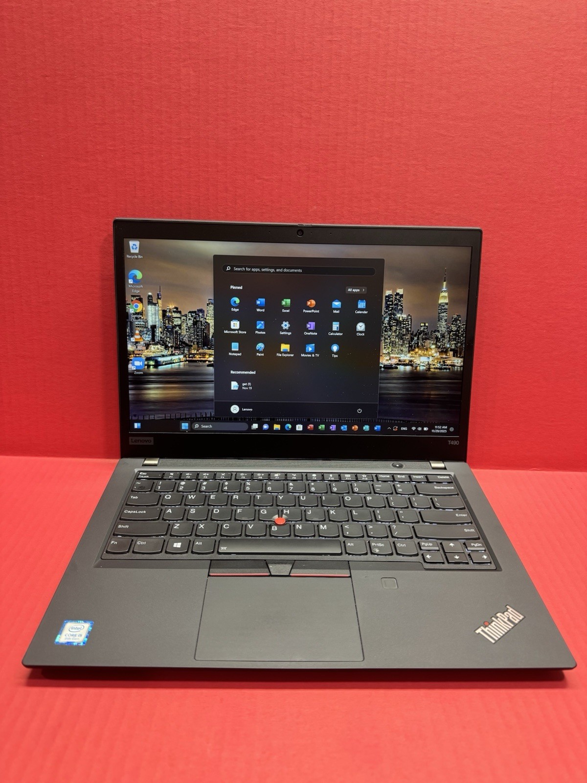 Lenovo ThinkPad T490 14” (256GB SSD Intel Core 8th i5-8565U 1.6GHz 16GB RAM)