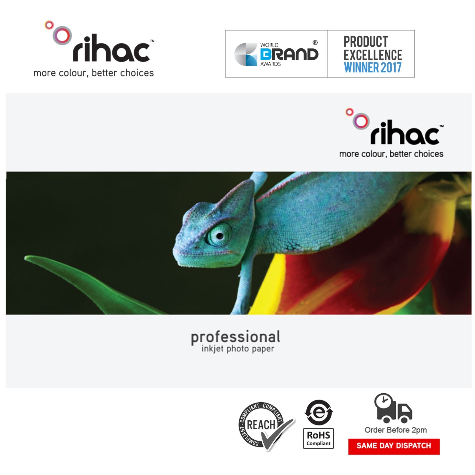 Premium Satin Studio Weave A6 Inkjet Photo Paper 260gsm 20pk RC Coated RIHAC