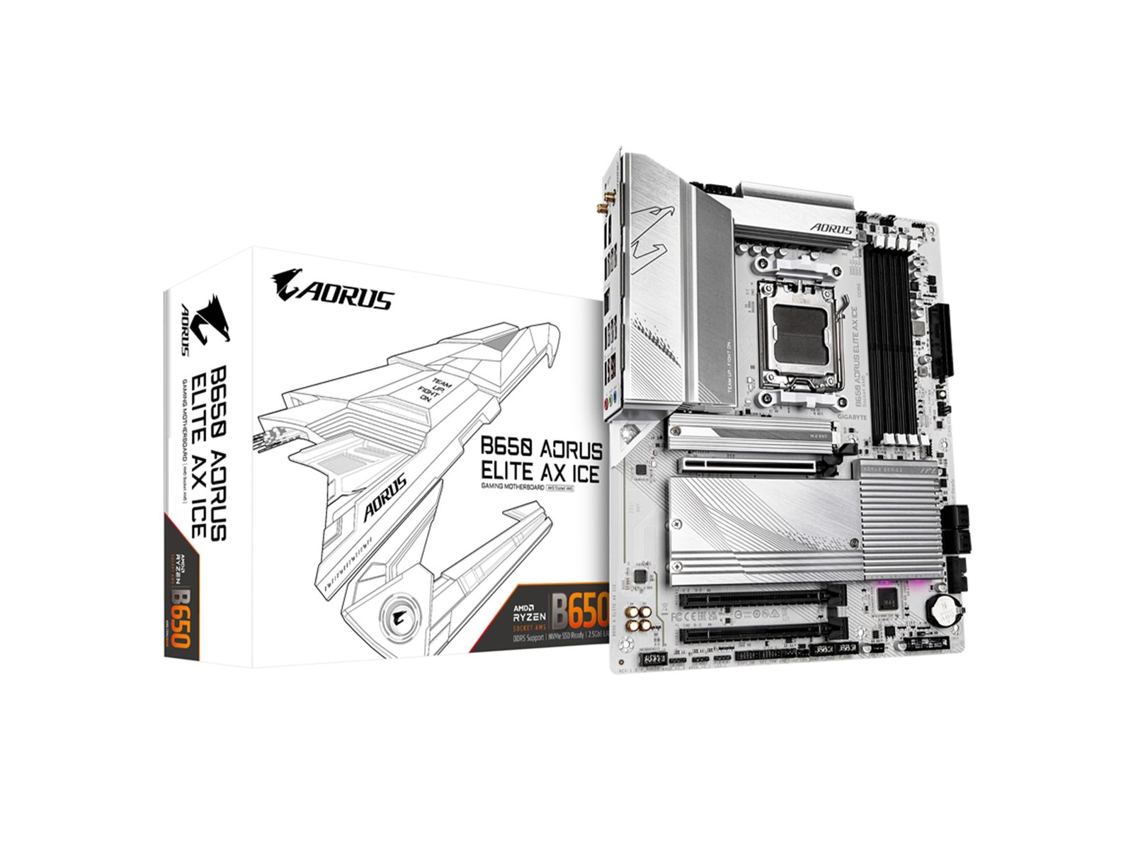 GIGABYTE B650 AORUS Elite AX AMD AM5 ATX , Support Ryzen 9000/8000/7000 Series