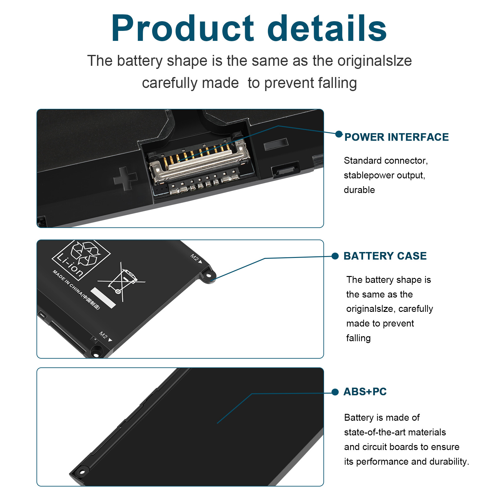 V6W33 Laptop Battery Replacement for Dell Latitude 3320 3420 3520 Inspiron 5410