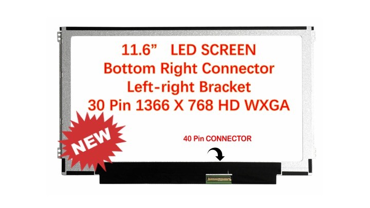 NEW 11.6″ LED eDP HD LCD DISPLAY SCREEN for SAMSUNG XE500C13 Series