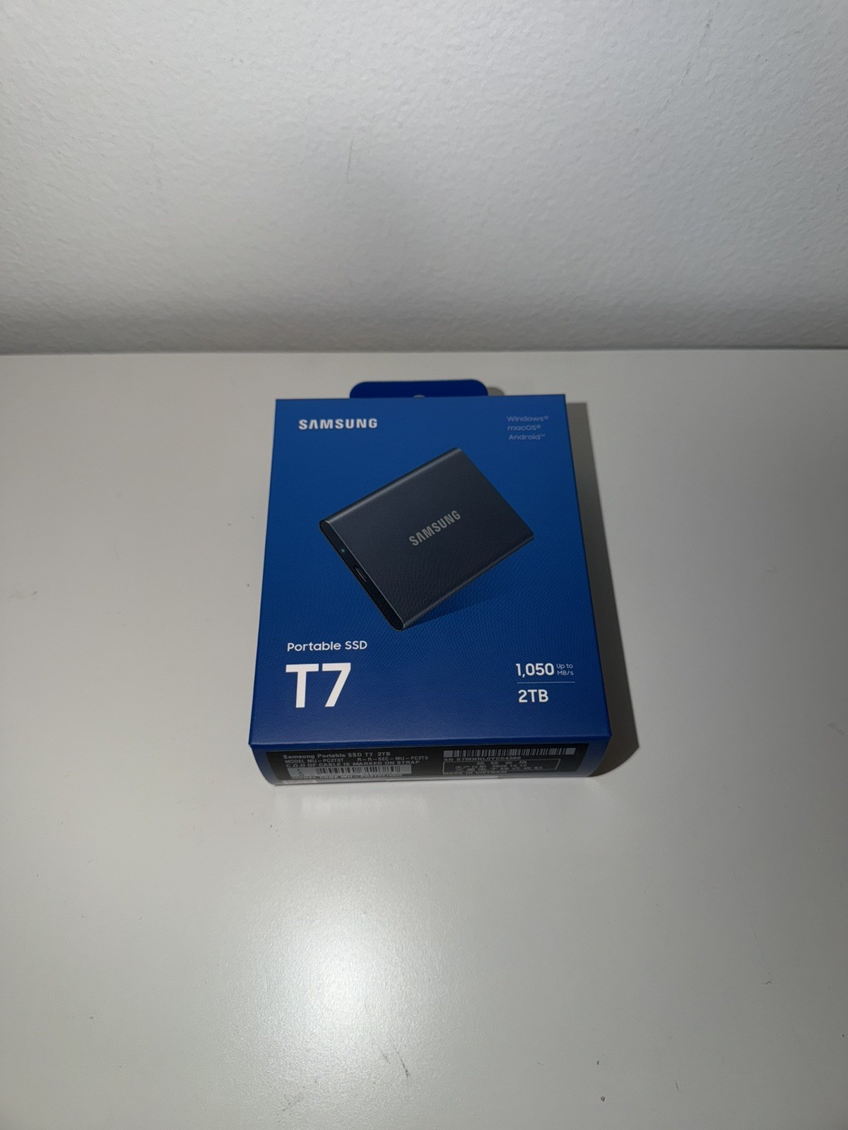 Samsung T7 2TB Portable SSD Titan Grey (MU-PC2T0T/WW) Brand New