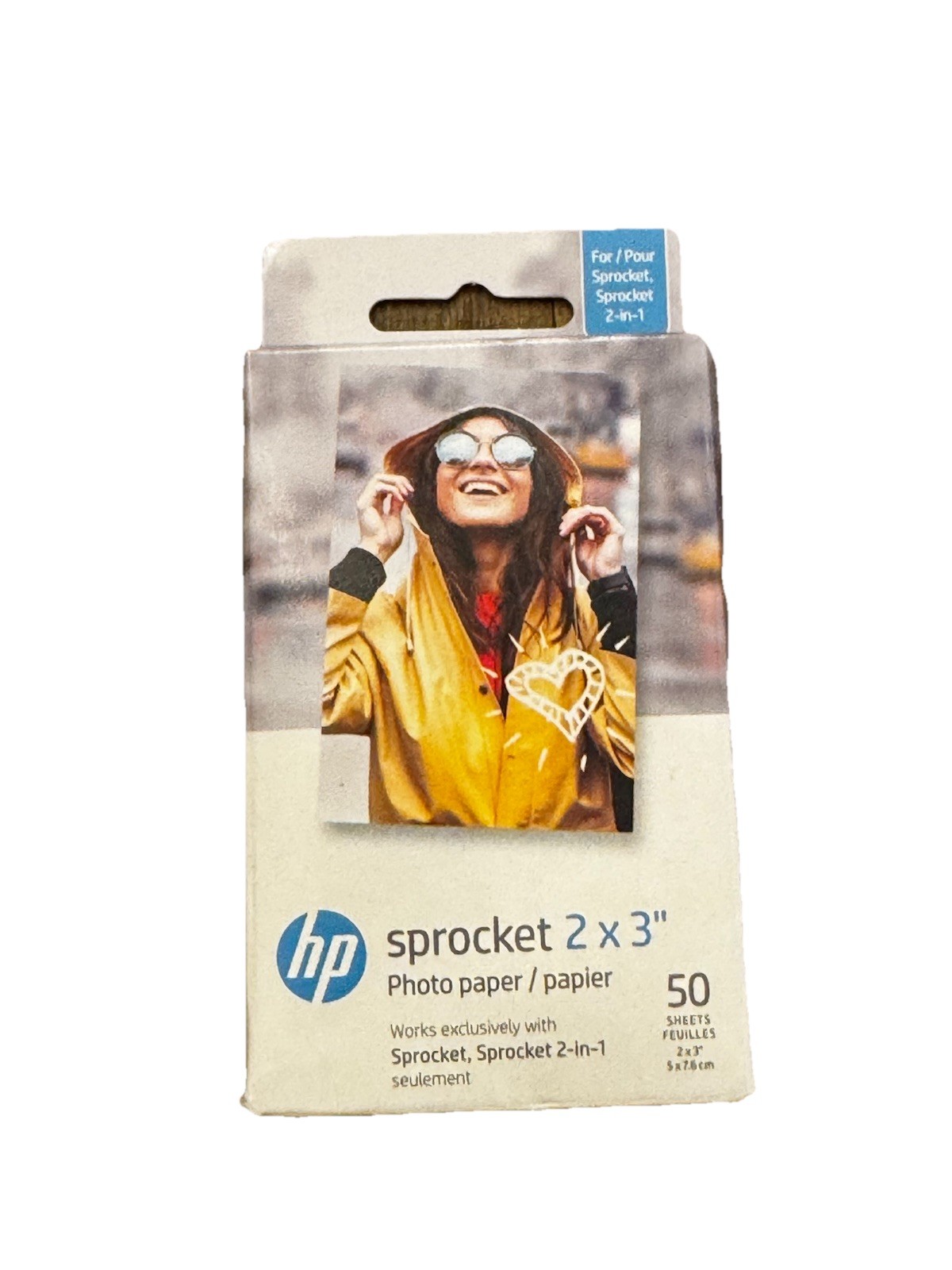 HP Sprocket Zink Photo Paper 2×3″ for HP Sprocket Photo Printers, 50 Sheets