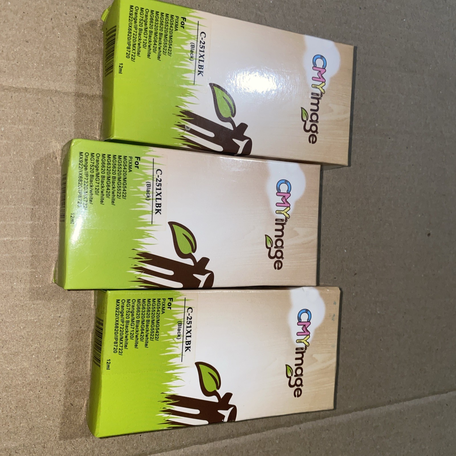 CMY Image Printer Ink Lot Of 3 BLK