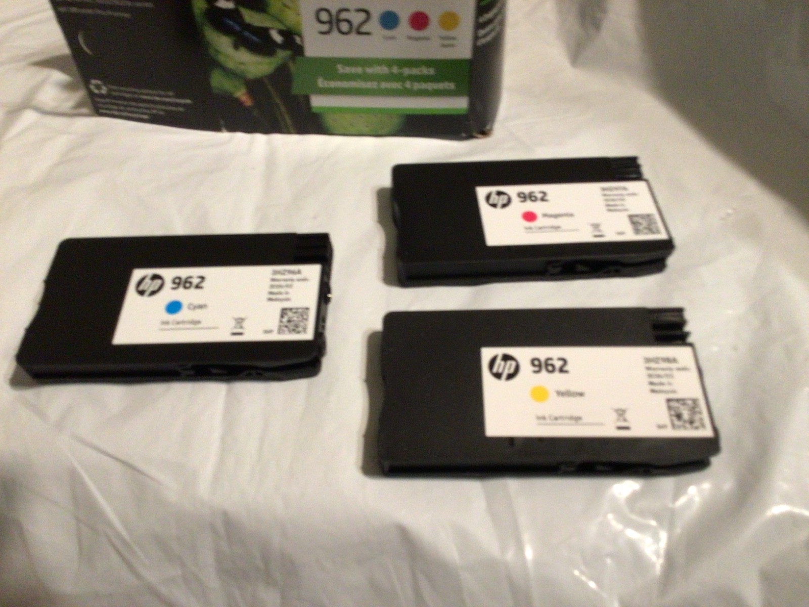 GENUINE original HP 962 CYAN MAGENTA YELLOW ink cartridges NEW Exp 02/26