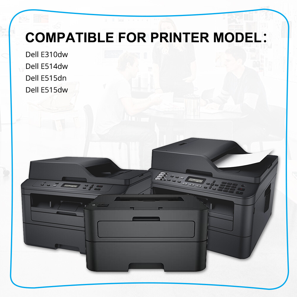 2 PK E310 593BBKD Toner Compatible For Dell E310DW E515DN E515DW E514DW 593-BBKD