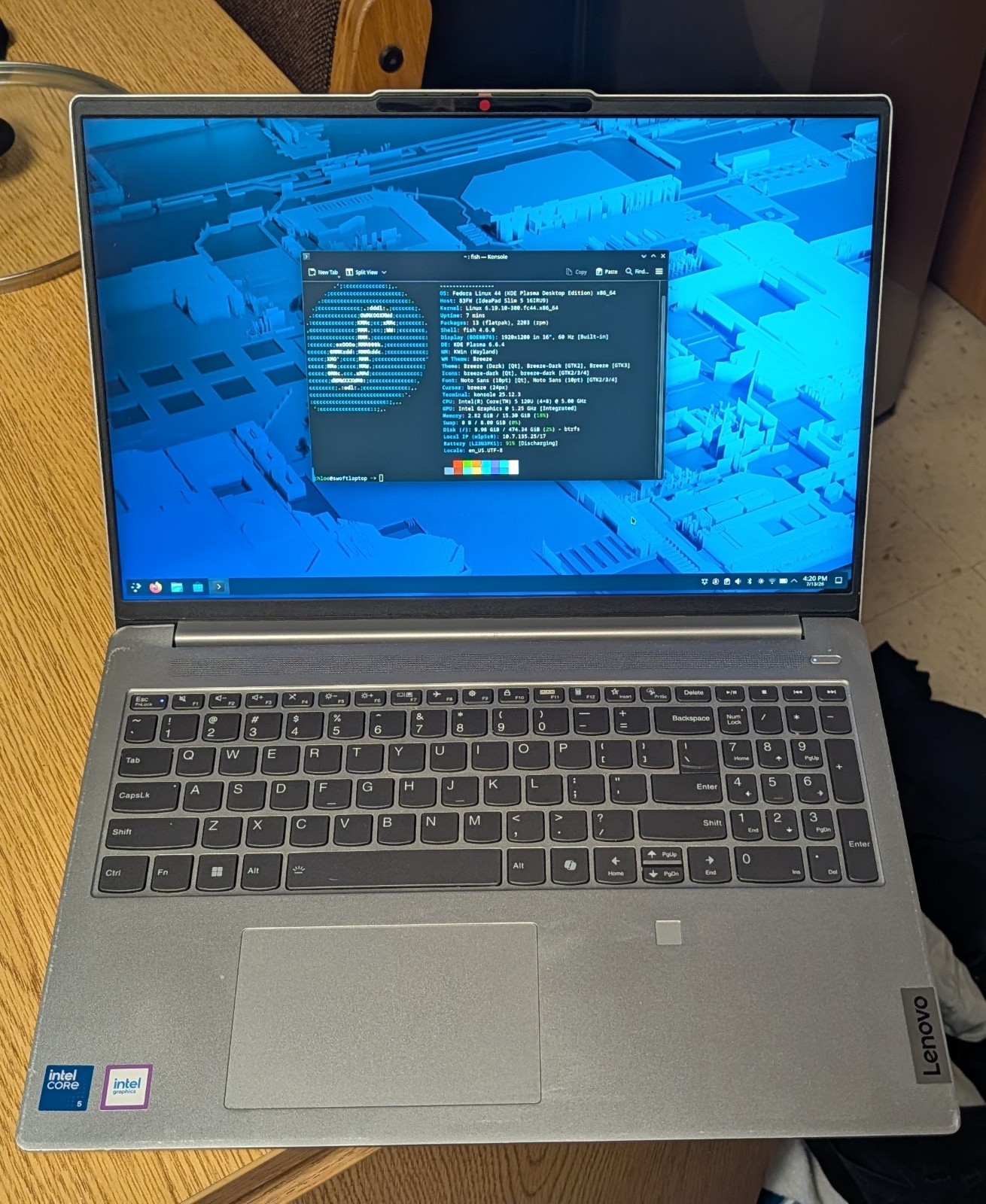 Lenovo IdeaPad 15.6in (1920 X 1200) | Intel Core 5 120U | 16GB RAM | 512GB SSD