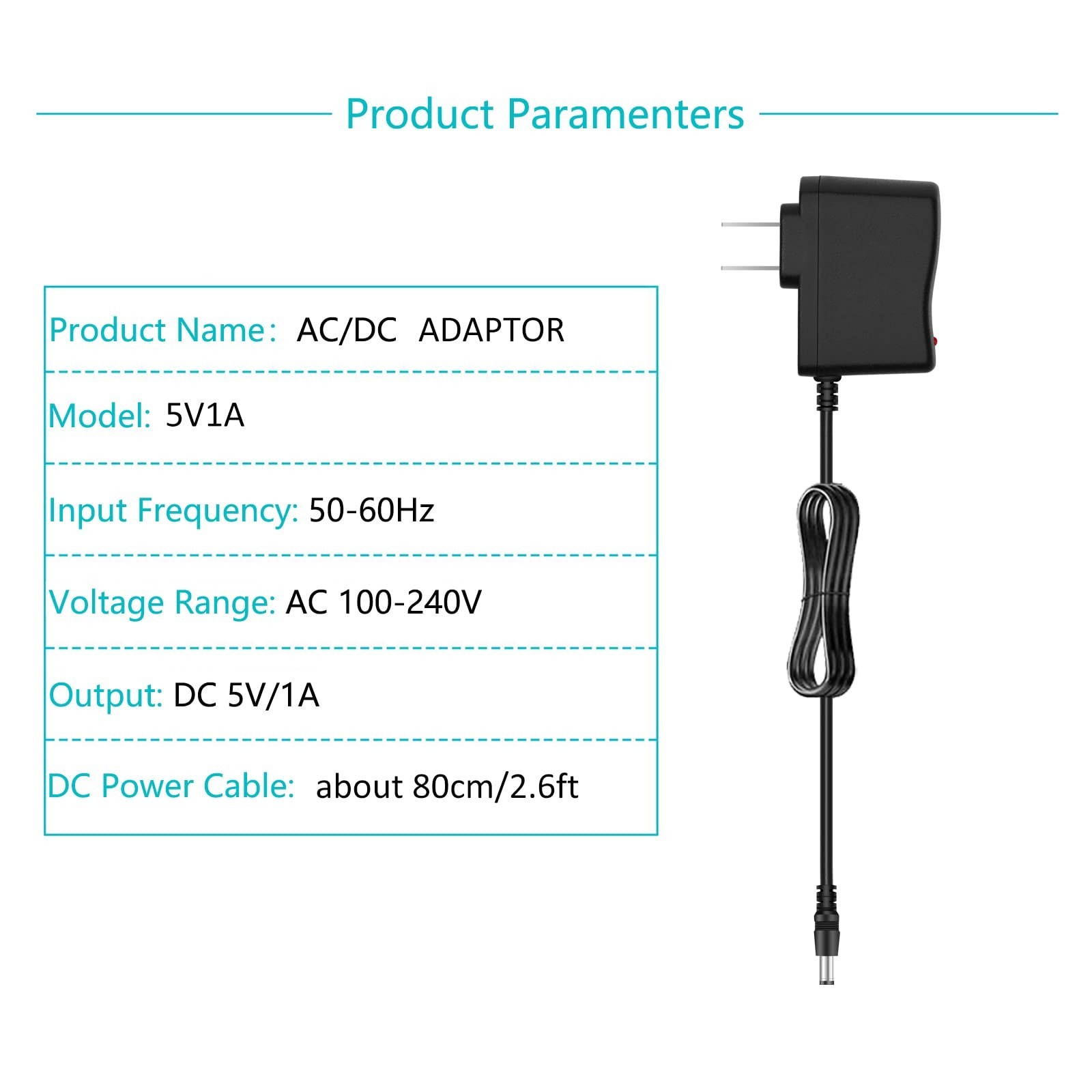 AC DC 5V 1A Power Supply Adapter 5W 5V 1000mA 800mA 500mA AC/DC Adapter 50/60…
