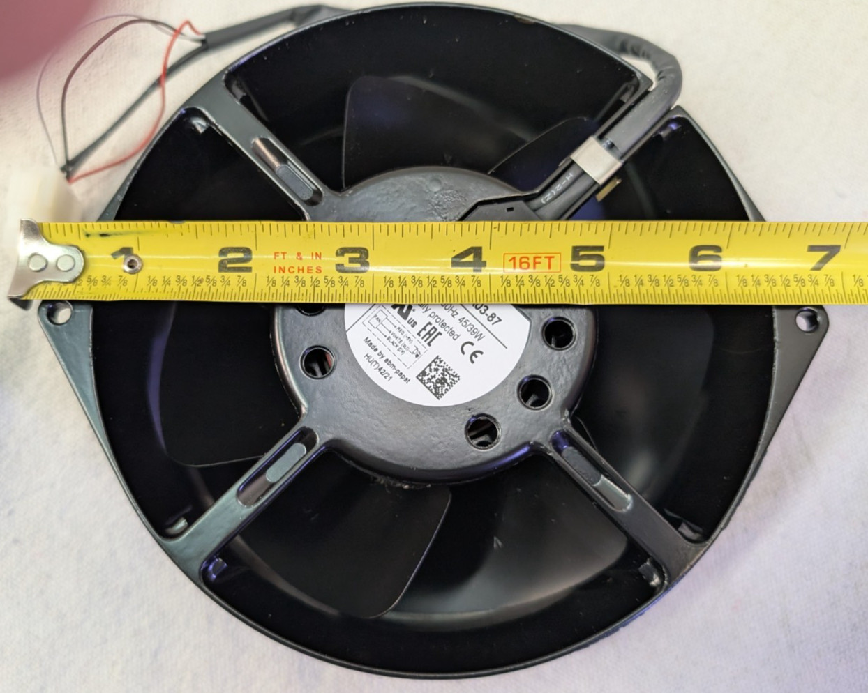 NEW ebmpapst W2S130-AA03-87 AC Axial Fan 150x150x55mm, 230VAC, 200CFM