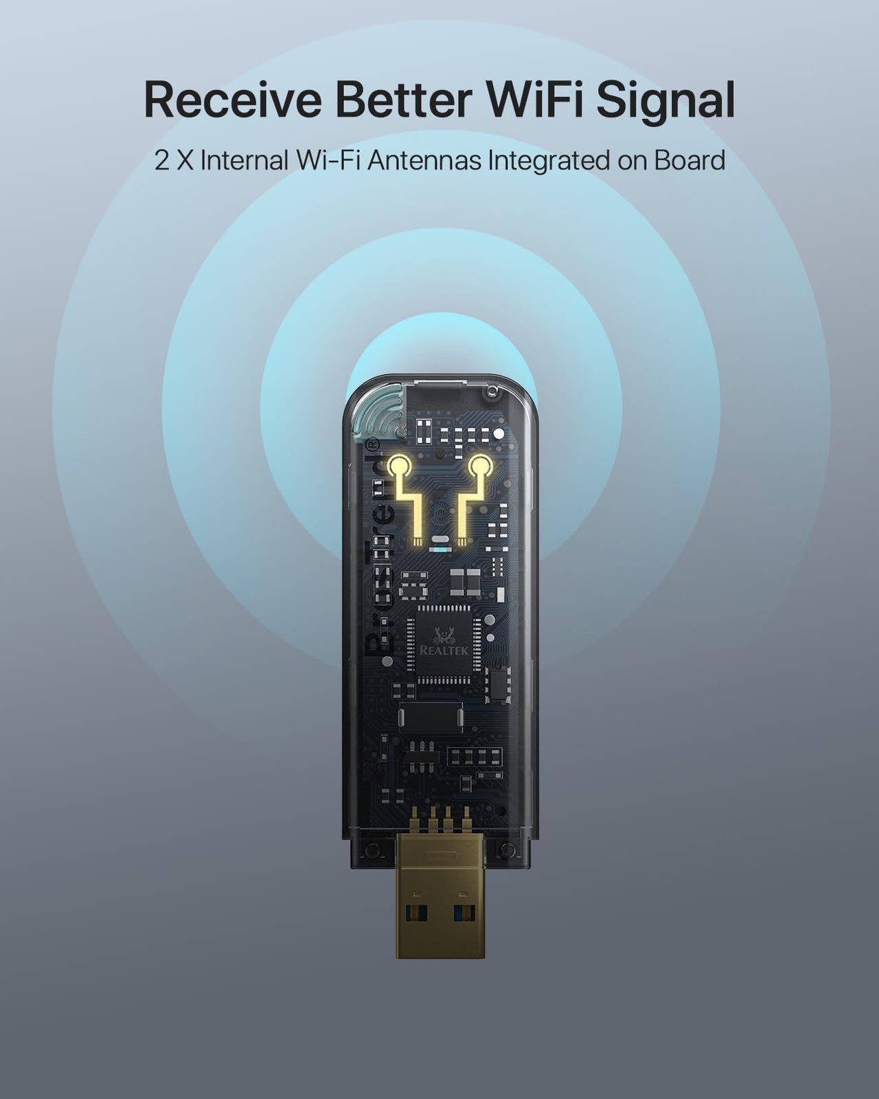 BrosTrend Linux USB WiFi Adapter AC1200 for 3.1 x 1.0 x 0.3 Inches, Black