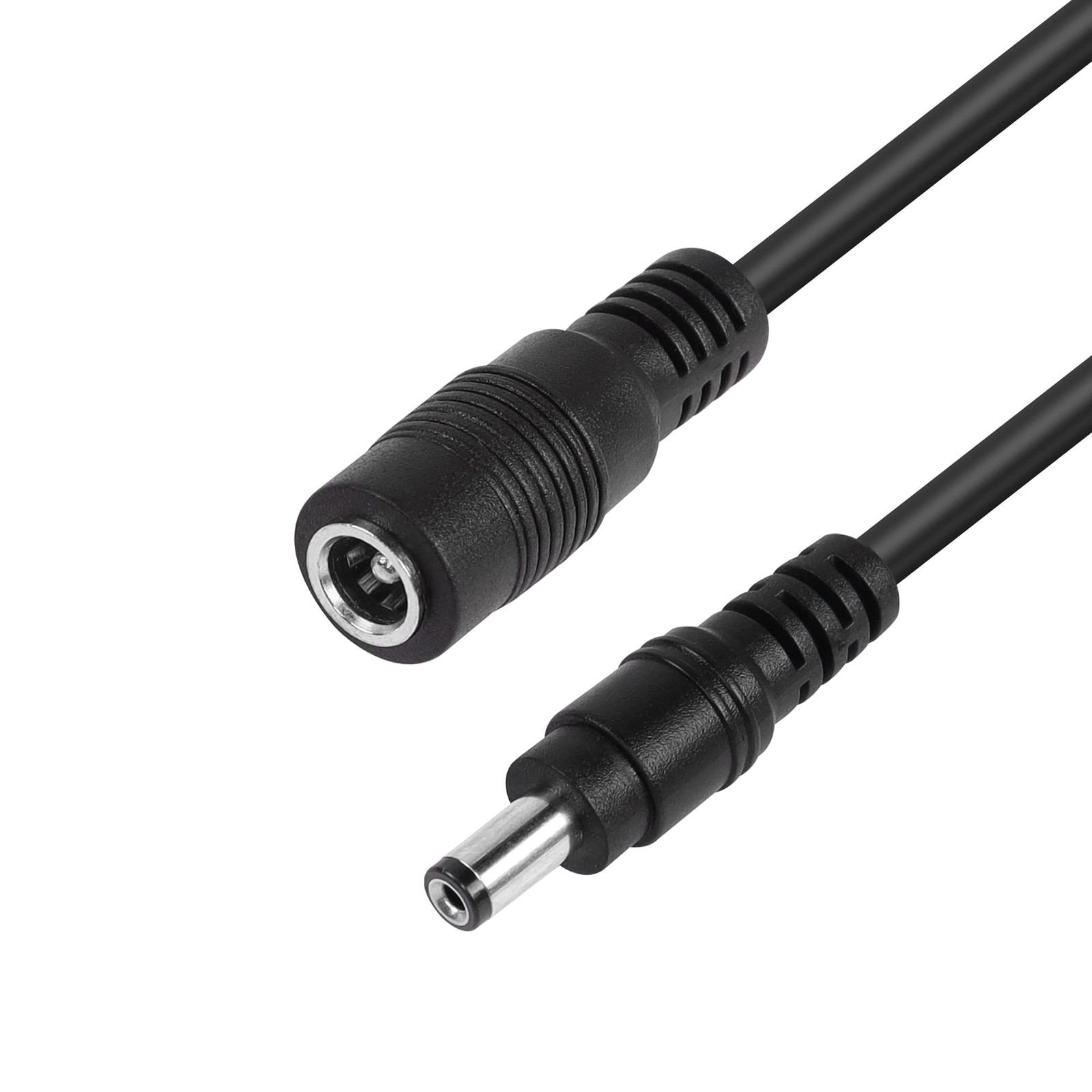 RIIEYOCA DC 5.5mm x 2.1mm Male to Female Plug Power Coiled Cable，DC 5.5 x 2.1…