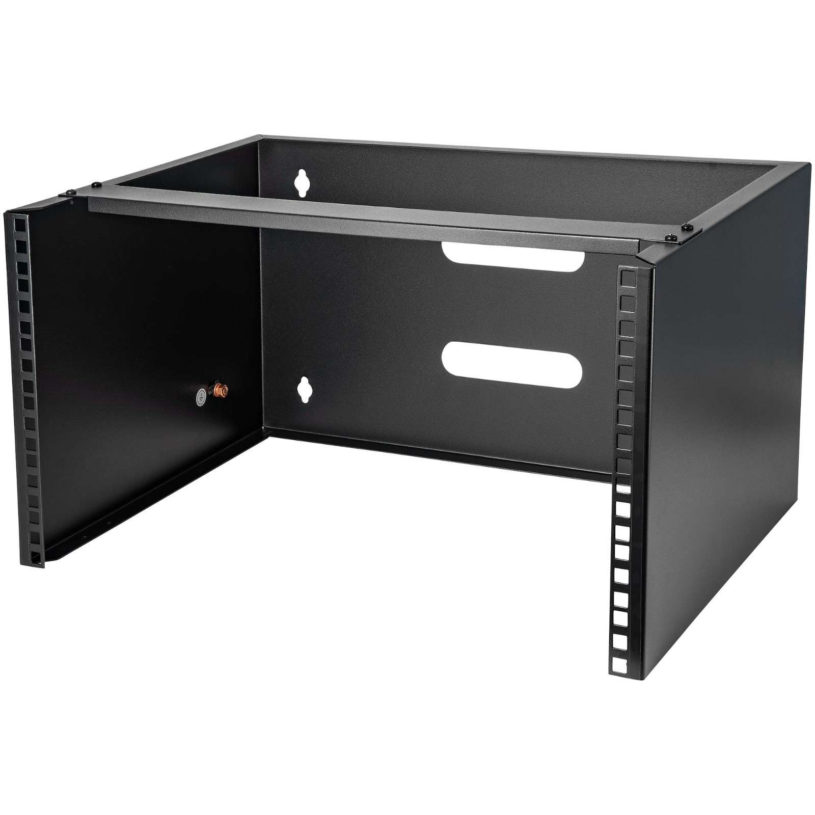 StarTech 6U 12in Deep Wallmounting Bracket for Patch Panel Steel Black Open Box